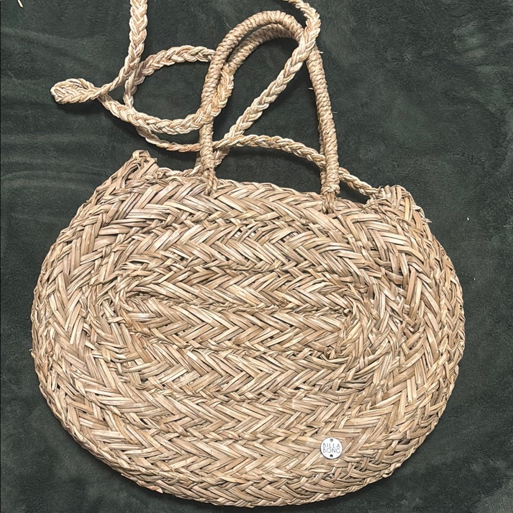 Billabong Natural Woven Tote Bag